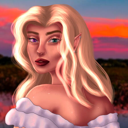 drew a friend as a fairy